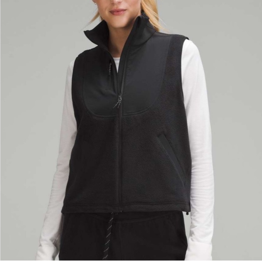 Lululemon Fleece + Ripstop Hiking Vest Black